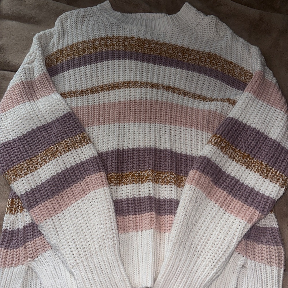 Aeropostale Multicolor Striped Sweater